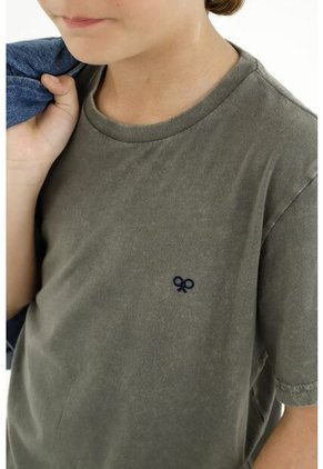 Camiseta Verde Mini Raquetas Para Niño