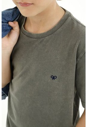 Camiseta Verde Mini Raquetas Para Niño