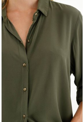 Tennis Camisa Manga Larga Verde Para Mujer