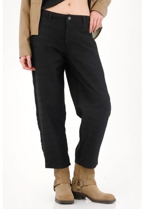 Tennis Pantalón Horseshoe Tiro Medio Negro Para Mujer