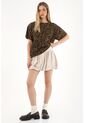 Tennis Falda Corta Abombachada Crudo Con Acabado Natural Para Mujer de Tennis