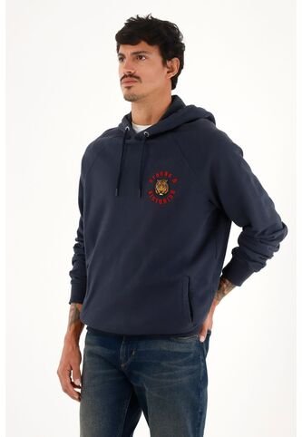 Tennis Buzo Hoodie Azul Con Bordado Decorativo Para Hombre Tennis