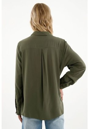 Tennis Camisa Manga Larga Verde Para Mujer