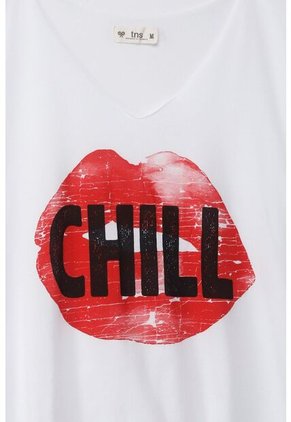 Tennis Camiseta Boxy Fit Amplia Blanca Para Mujer