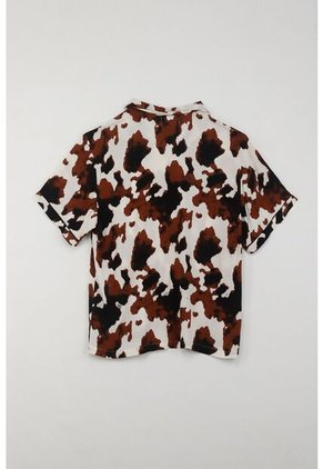 Tennis Pijama De Camisa Y Short De Animal Print Para Mujer