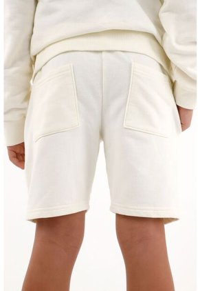 Bermuda Crudo Con Pretina Enresortada Y Estampado De Tigre Para Niño