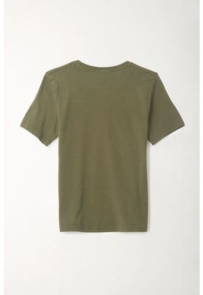 Camiseta Verde Cuello Redondo Para Niño