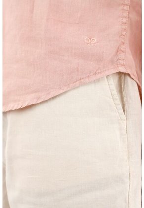 Camisa Manga Larga De 100% Lino Para Hombre