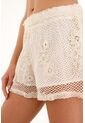 Bermuda Con Diseño Flores En Tela Tejida Para Mujer de Tennis