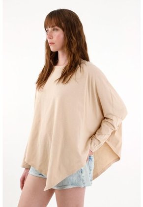 Tennis Camiseta Manga Larga Café Para Mujer