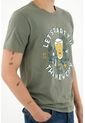 Camiseta Con Estampado Localizado Verde Para Hombre de Tennis
