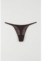Tennis Panty Tipo Tanga En Canje Café Para Mujer de Tennis