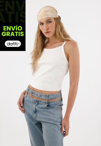 Tennis Camiseta Crop De Tiras Para Mujer Tennis