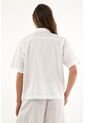 Tennis Camisa Color Crudo Con Bordado Para Mujer de Tennis
