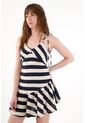 Vestido Corto Con Diseño A Rayas Para Mujer de Tennis