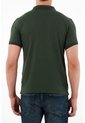 Tennis Polo Slim Fit Verde Licra Para Hombre de Tennis