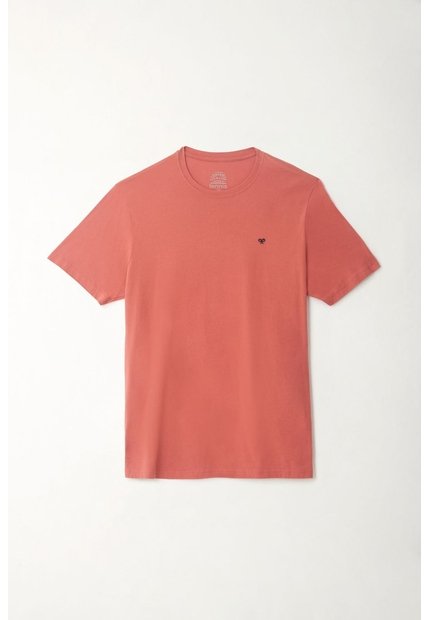 Tennis Camiseta Regular Con Mini ícono De Raquetas En Algodón Coral Para Hombre