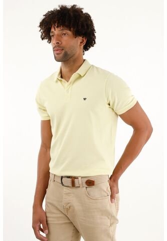 Tennis Polo Amarilla Licrada Para Hombre Tennis