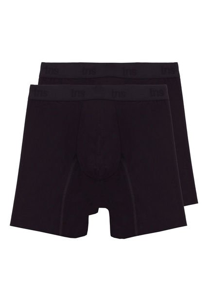 Bóxer Negro Duopack Para Hombre