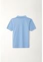 Polo Cuello Tejido Azul Para Niño de Tennis