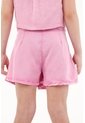 Falda Short Rosada Con Tablas Para Niña de Tennis