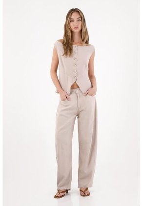 Tennis Chaleco Con Escote Bandeja Crudo Para Mujer