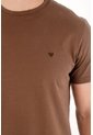 Tennis Camiseta Manga Corta Con Raqueta Bordada Café Para Hombre de Tennis