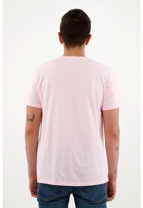 Camiseta Rosada Manga Corta Para Hombre Tshirt Para Hombre Tennis, Fondo Entero ROSADO XS