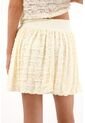 Tennis Falda Corta Tipo Globo Crudo Para Mujer de Tennis