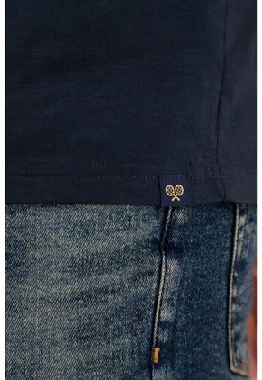 Tennis Camiseta De Cuello Neru Azul Para Hombre