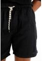 Tennis Bermuda Negra Con Bolsillos En Costados Para Hombre de Tennis