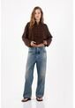 Tennis Jeans Recto En Denim Con Efecto Vintage Difuminado Para Mujer de Tennis