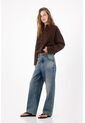 Tennis Jeans Recto En Denim Con Efecto Vintage Difuminado Para Mujer de Tennis