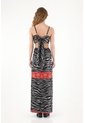 Tennis Vestido Largo Estampado Cut Out Para Mujer de Tennis