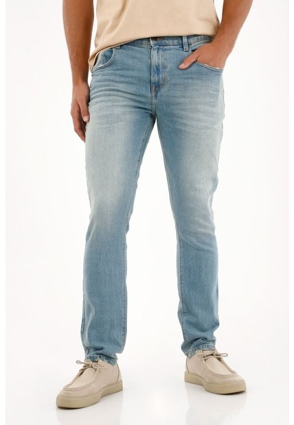 Tennis Jean Nudy Tono Claro Con Textura Lisa Para Hombre
