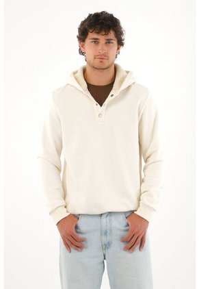 Tennis Buzo Con Capucha Forrada En Ovejero Crudo Para Hombre