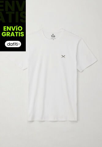 Tennis Camiseta Básica Con Mini Print Blanca Para Hombre Tennis