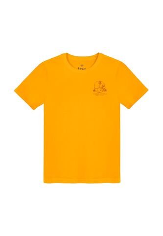 Tennis Camiseta Amarilla Estampada En Espalda Para Hombre Tennis