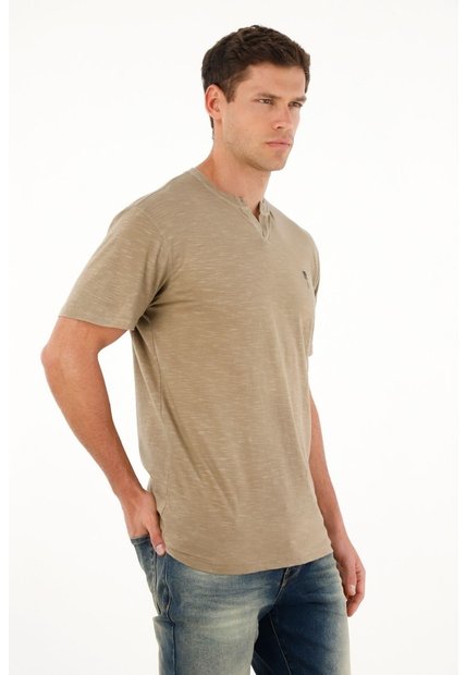 Tennis Camiseta Gris Manga Corta Para Hombre