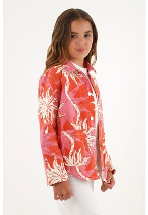 Chaqueta Tipo Sobrecamisa Para Niña