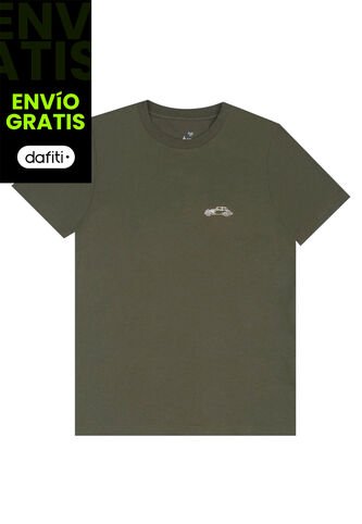Tennis Camiseta Básica Estampada Verde Para Hombre Tennis