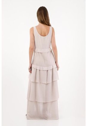 Tennis Vestido Asimétrico Con Boleros Crudo Para Mujer