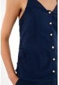 Tennis Camisa De Tiras Con Detalle Bordado Azul Para Mujer de Tennis