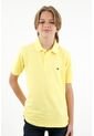 Polo Amarilla Con Raqueta Bordada Para Niño de Tennis