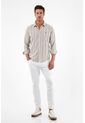 Camisa Café Manga Larga Para Hombre de Tennis