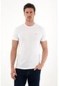 Tennis Camiseta Con Cuello Redondo Estampada Blanca Para Hombre de Tennis