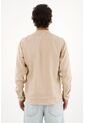 Tennis Camisa En 100% Lino Café Con Diseño Limpio Para Hombre Con Acabado único de Tennis