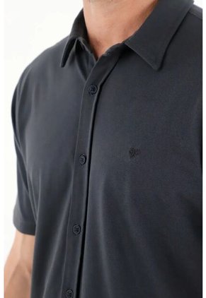 Tennis Camisa Manga Corta Azul Para Hombre