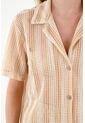 Tennis Camisa Tipo Bowling Crudo Para Mujer de Tennis