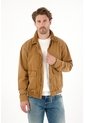 Tennis Chaqueta Tipo Bomber Café Para Hombre de Tennis